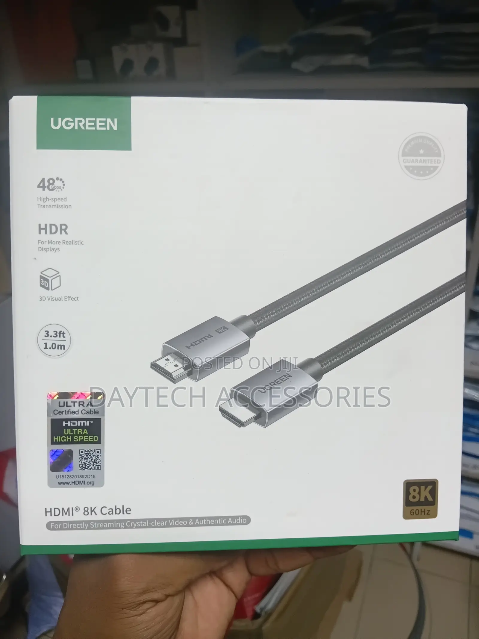 Ugreen Hdmi 2.1 Cable (Model Hd171)