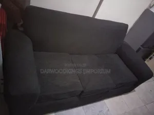Black 3 + 2 Sofa Set
