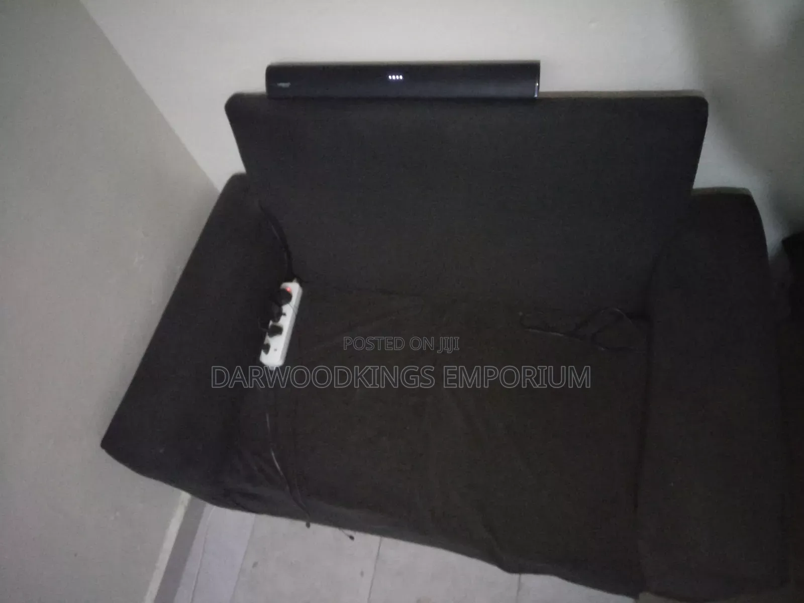Black 3 + 2 Sofa Set