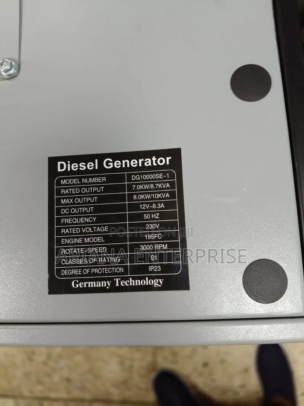 G10000se-1 Diesel Generator