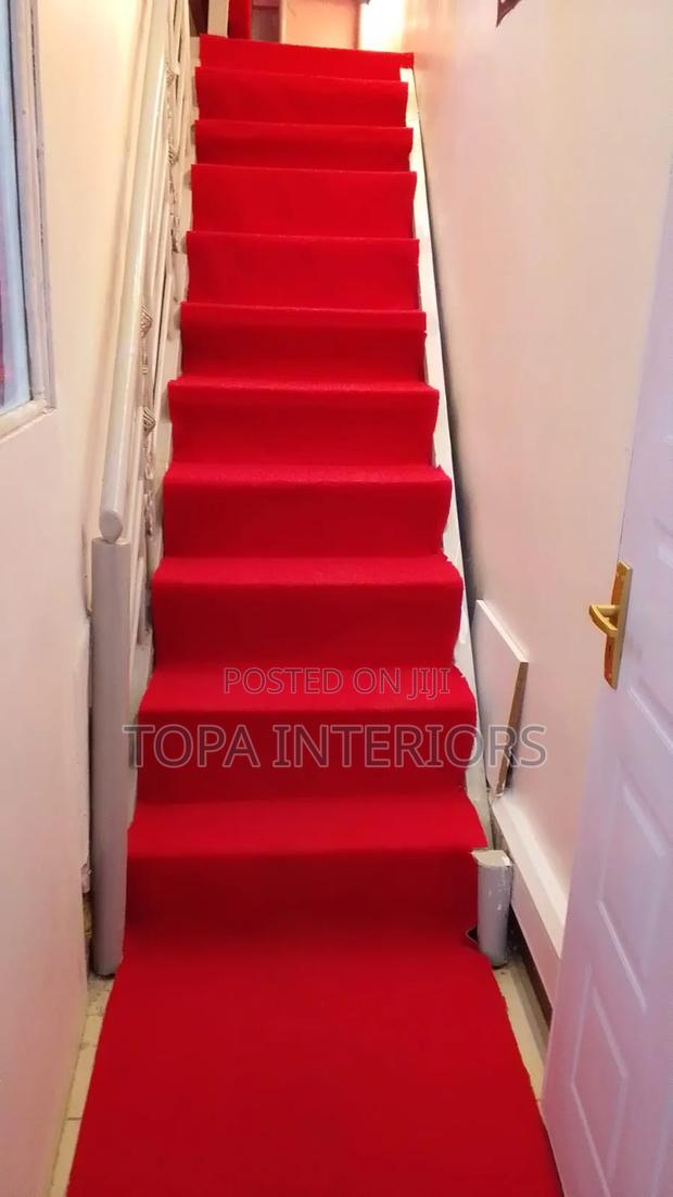 Red Wall to Wall Carpets for Stairs Carpeting - thumbnail 2