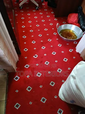 Dotted Executive Red Office Floor Wall to Wall Carpets