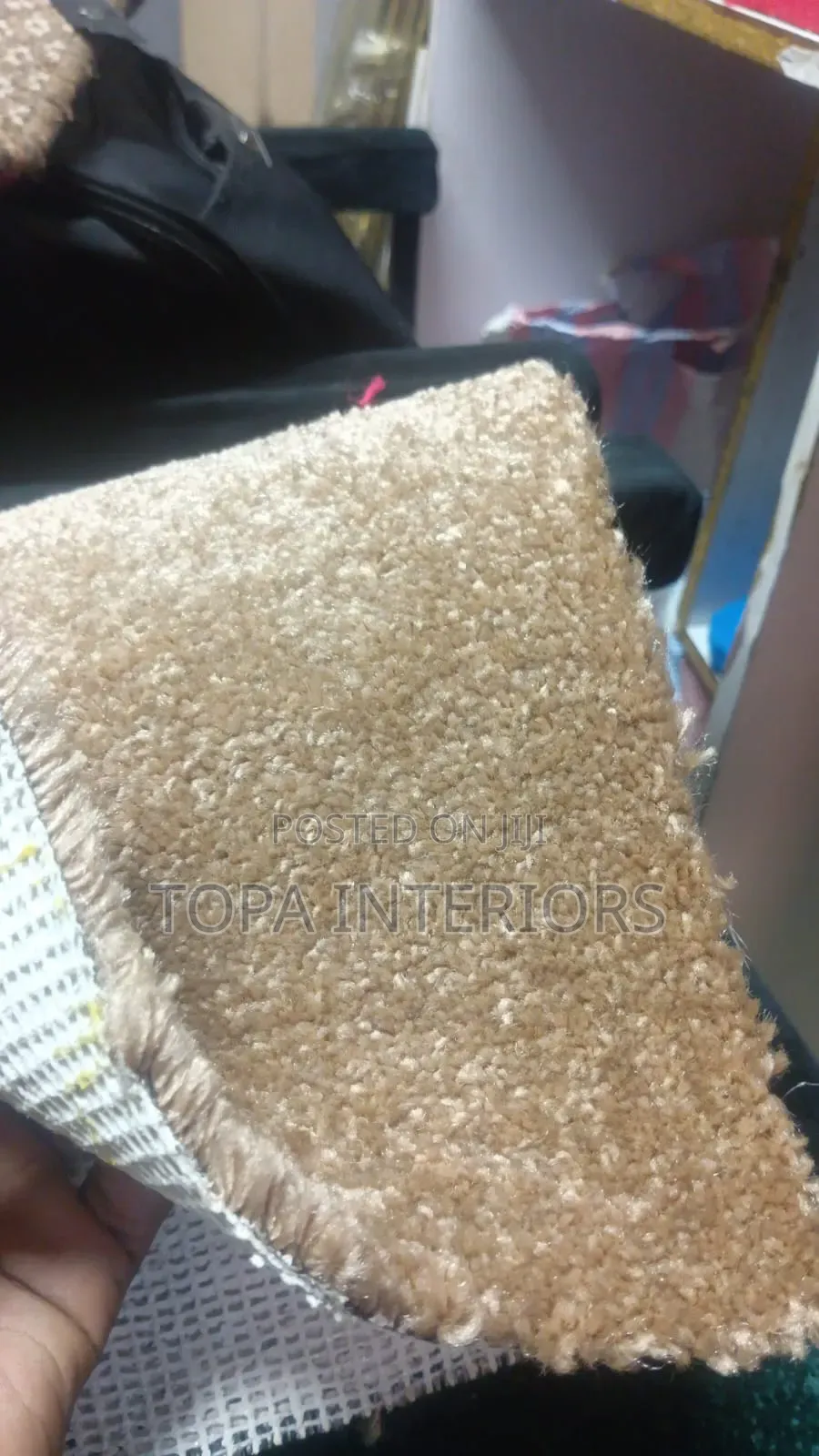 Dotted Executive Red Office Floor Wall to Wall Carpets