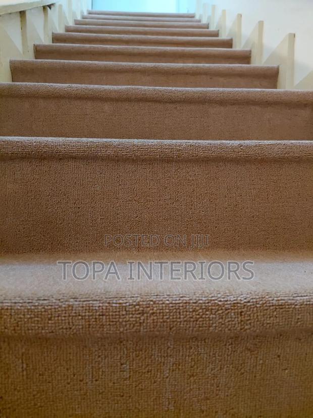 Beige Stairs Wall to Wall Flooring Carpets Installation