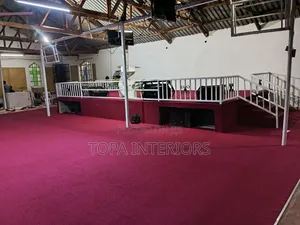 Prayer Area Church Altar Floor Carpets Installation