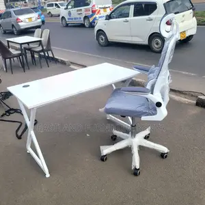 Ergonomic Mesh Office Chair Grey With Headrest
