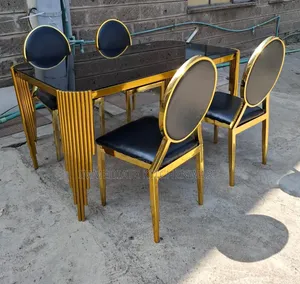 Modern Dinning Table With Top Glass