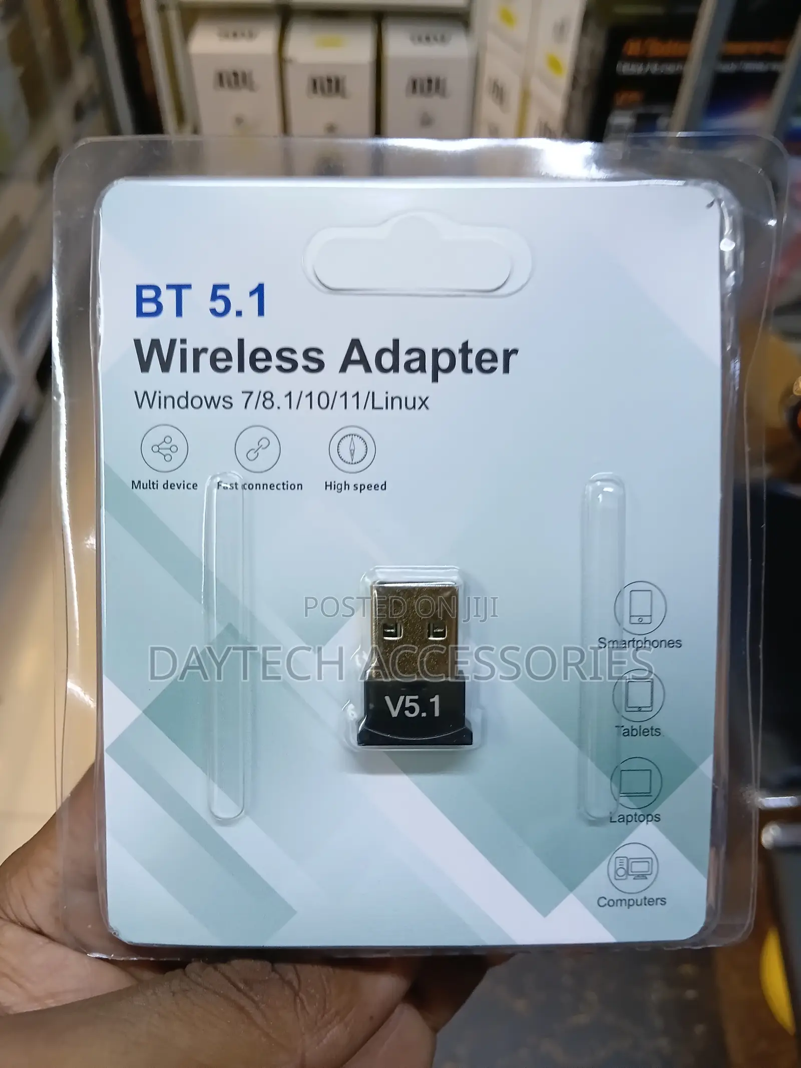 USB Wireless Bluetooth V5.1 Dongle Receiver Adapter