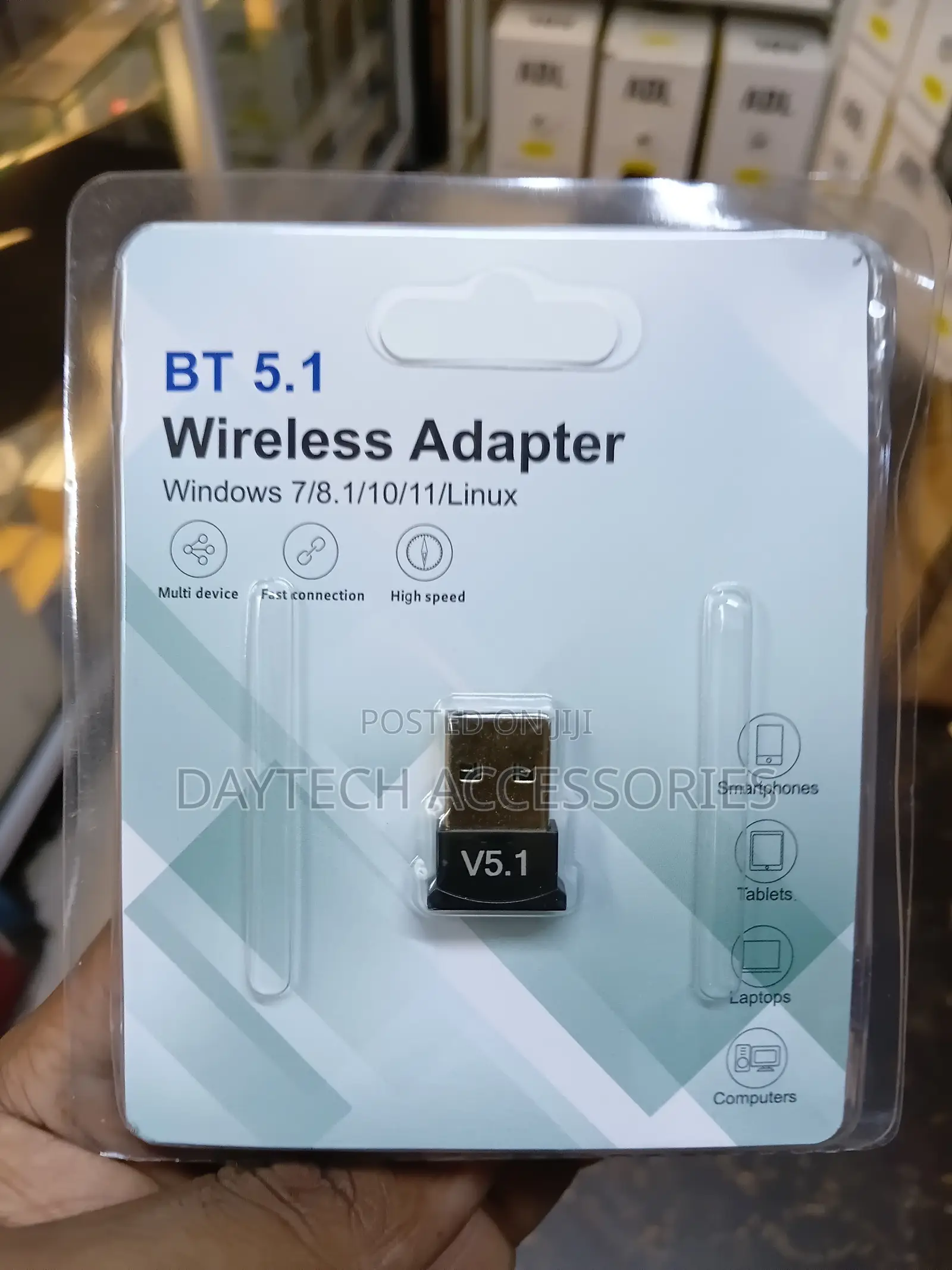 USB Wireless Bluetooth V5.1 Dongle Receiver Adapter