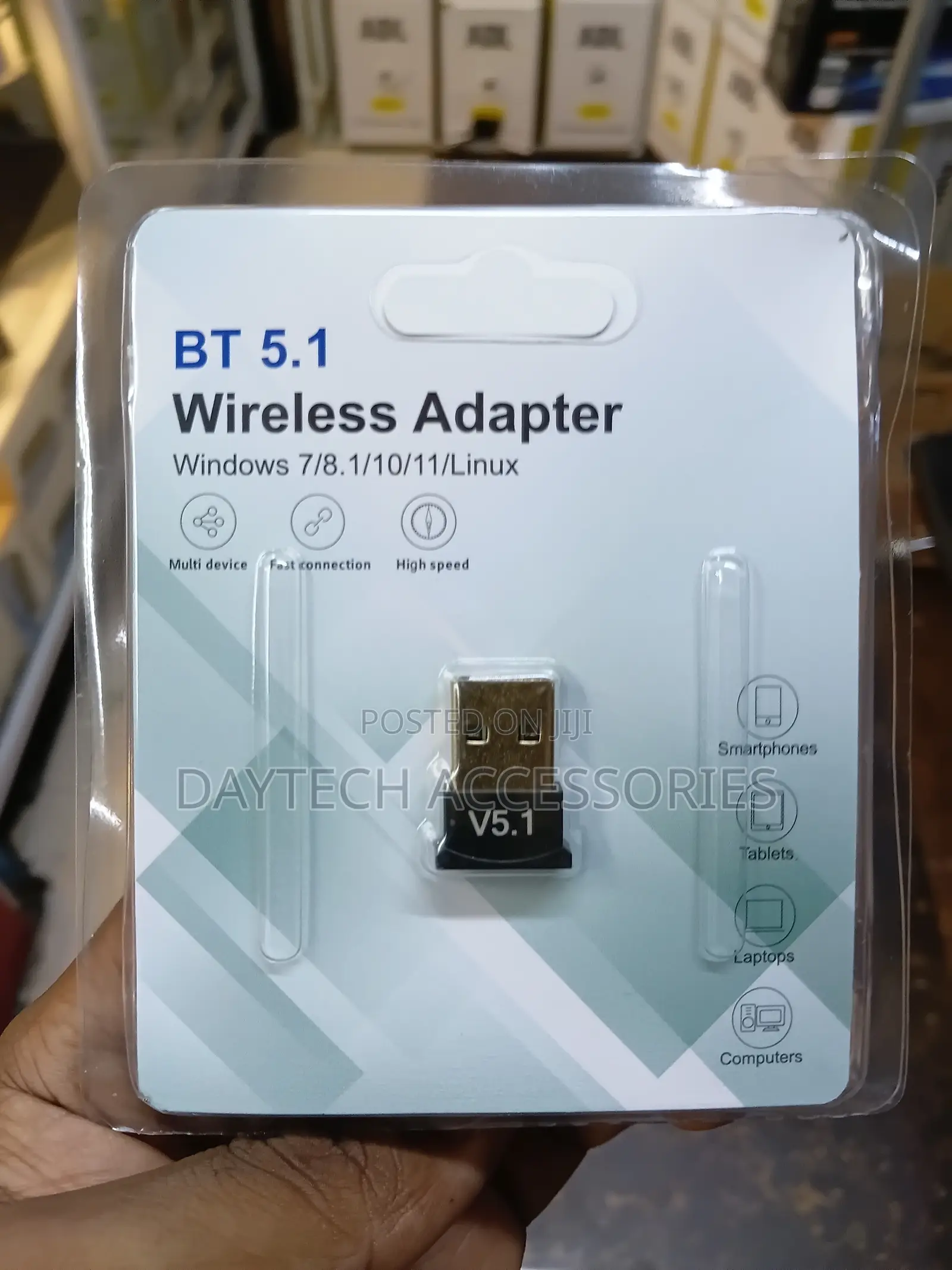 USB Wireless Bluetooth V5.1 Dongle Receiver Adapter