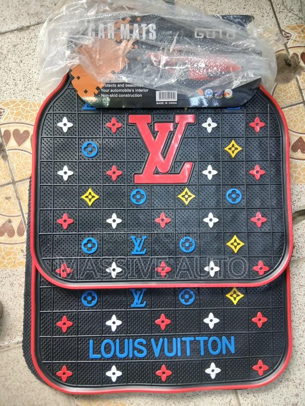 Louis Vuitton Red 5pcs Car Mats