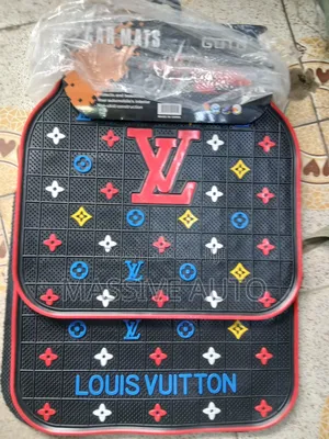Louis Vuitton Red 5pcs Car Mats