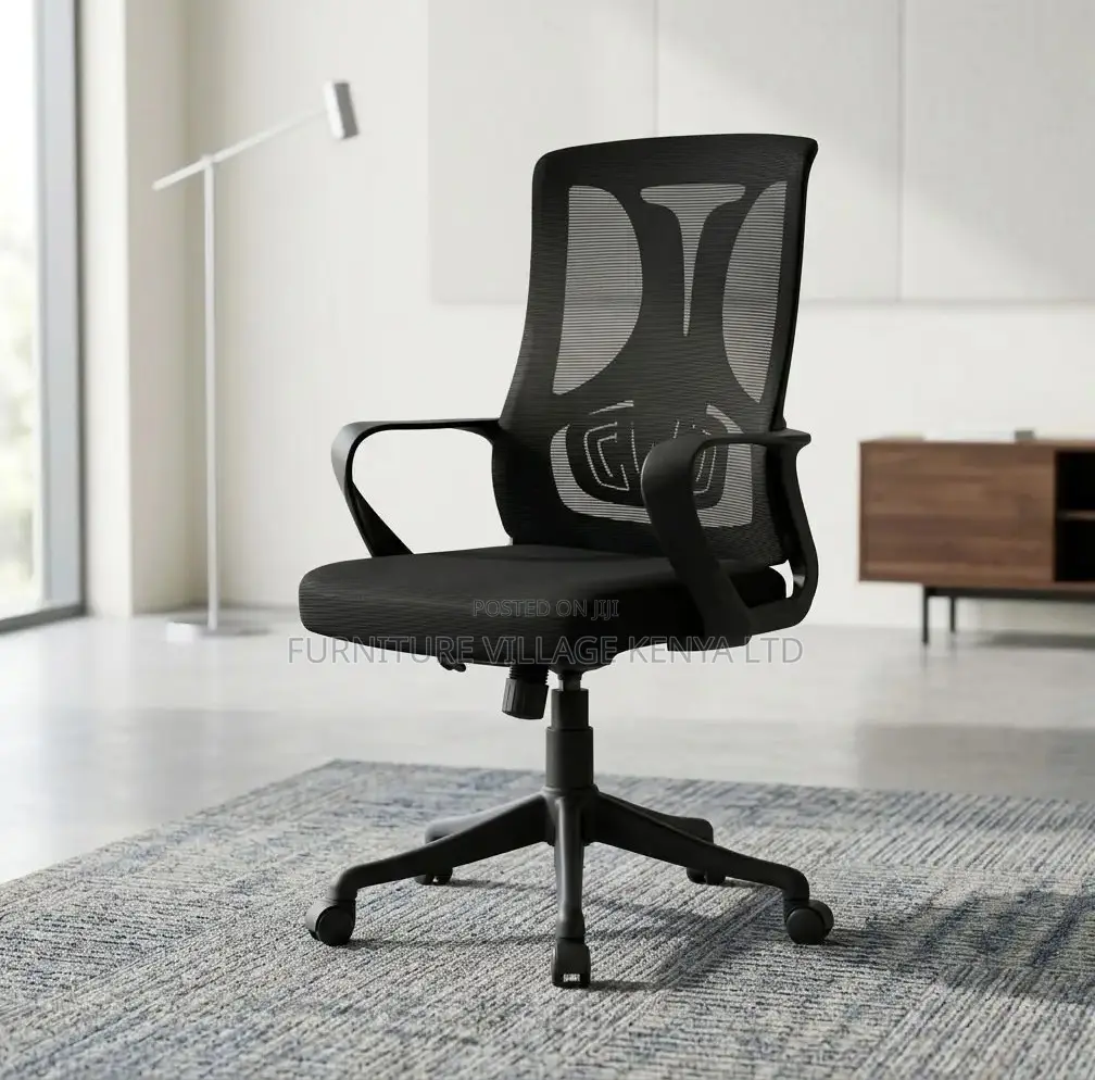 Office Chair; Mid Back Mesh Swivel Adjustable Staff Office Seat