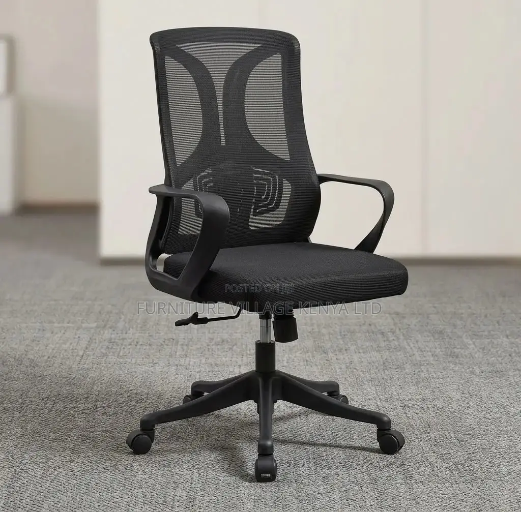 Office Chair; Mid Back Mesh Swivel Adjustable Staff Office Seat