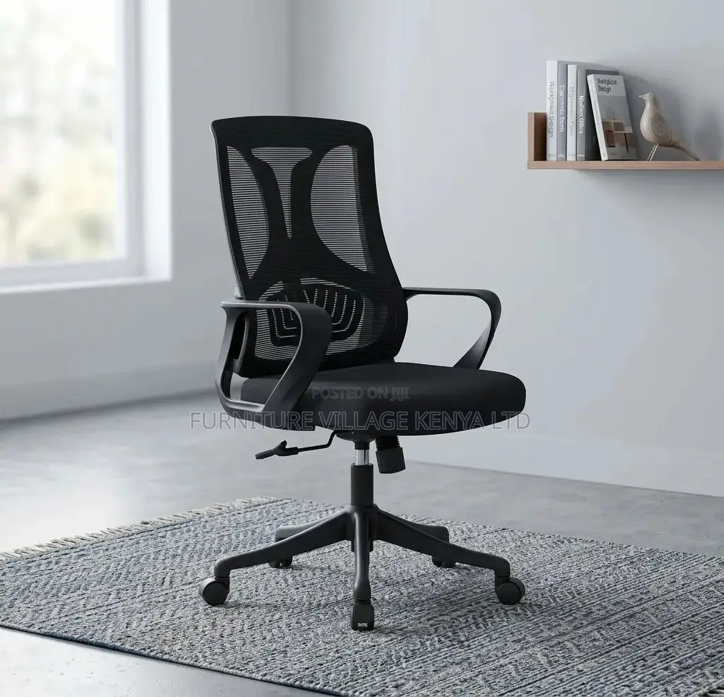 Office Chair; Mid Back Mesh Swivel Adjustable Staff Office Seat