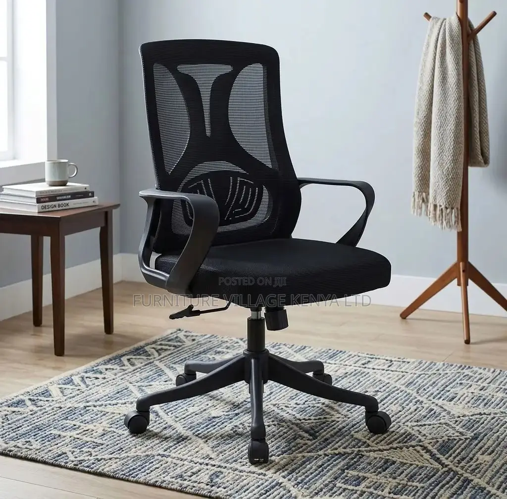 Office Chair; Mid Back Mesh Swivel Adjustable Staff Office Seat