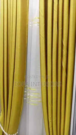 Mustard Yellow Opaque Curtains for Bedroom Windows