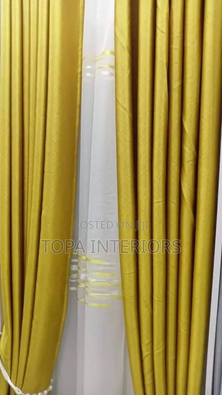 Mustard Yellow Opaque Curtains for Bedroom Windows