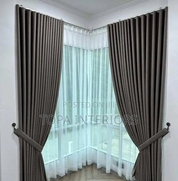 Opaque Grey Blackout Curtains for All Windows - thumbnail 2