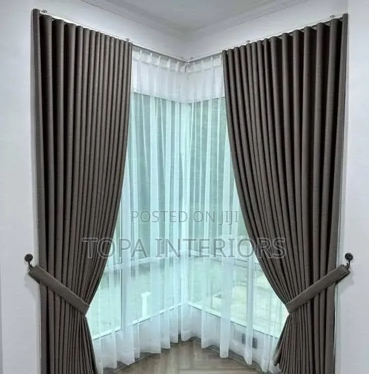 Opaque Grey Blackout Curtains for All Windows