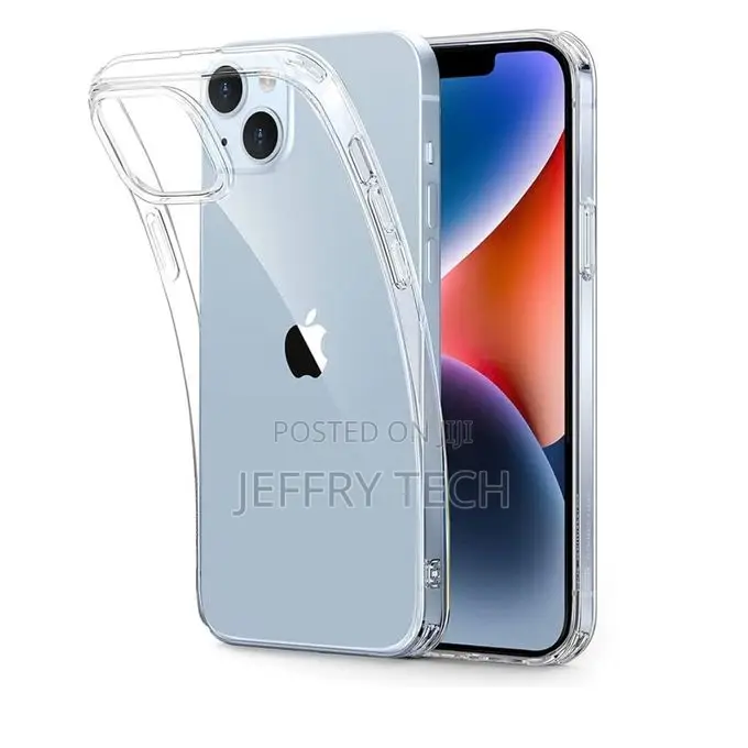 iPhone 14 Silicone Transparent Phone Case Pouch With Camera Protec