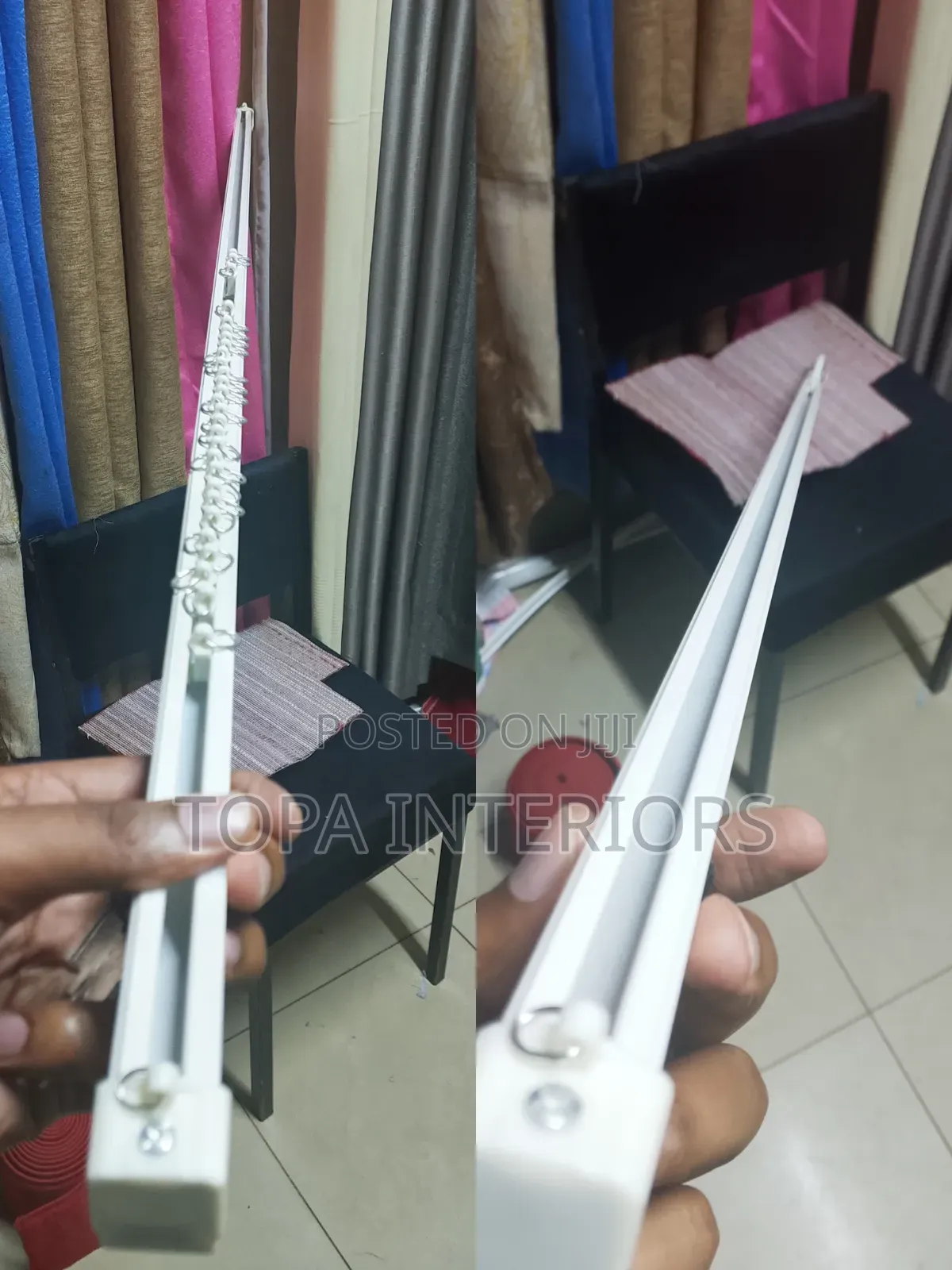 Modern White Aluminium Ceiling Curtain Track Rails With Accessories
