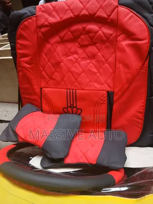 Red Black Universal New 5seater Car Seats Covers