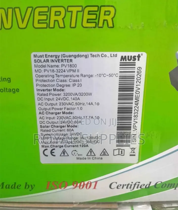 Must 3.2kva 24v Hybrid Solar Inverter