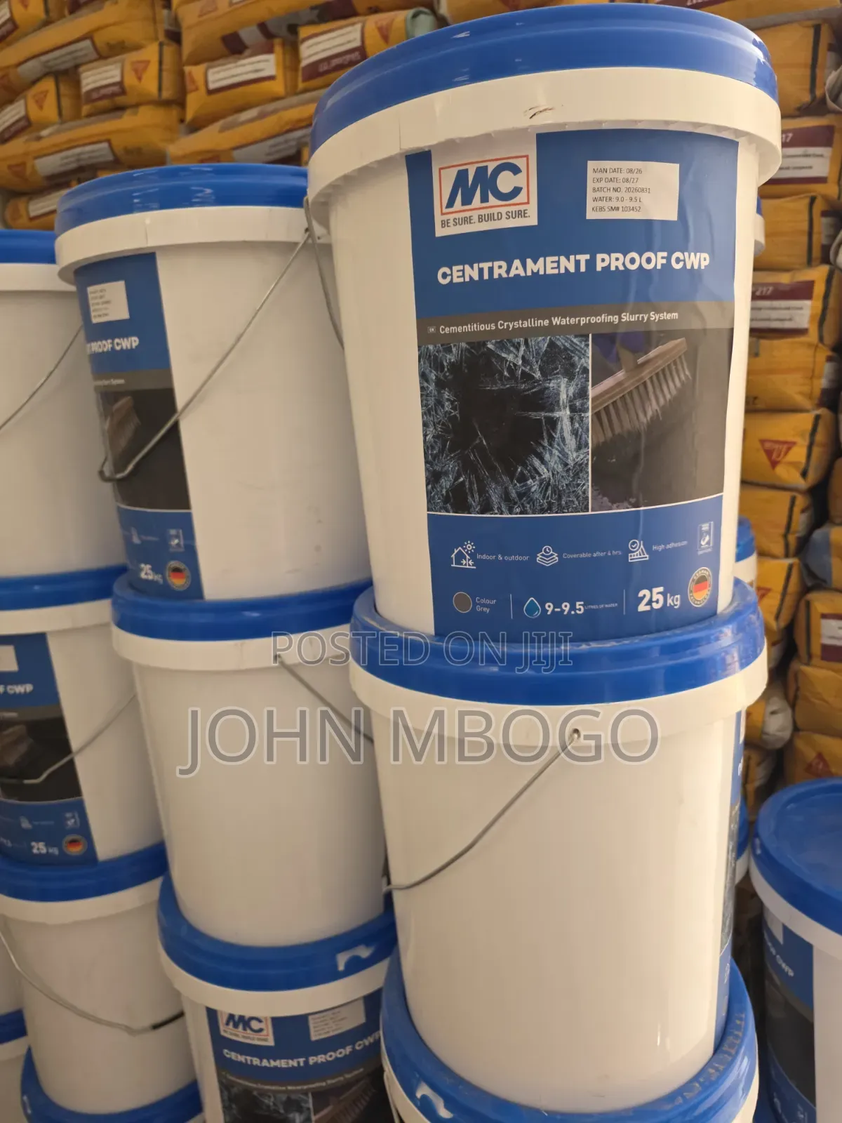 Concrete Waterproof - Centrament Proof CWP