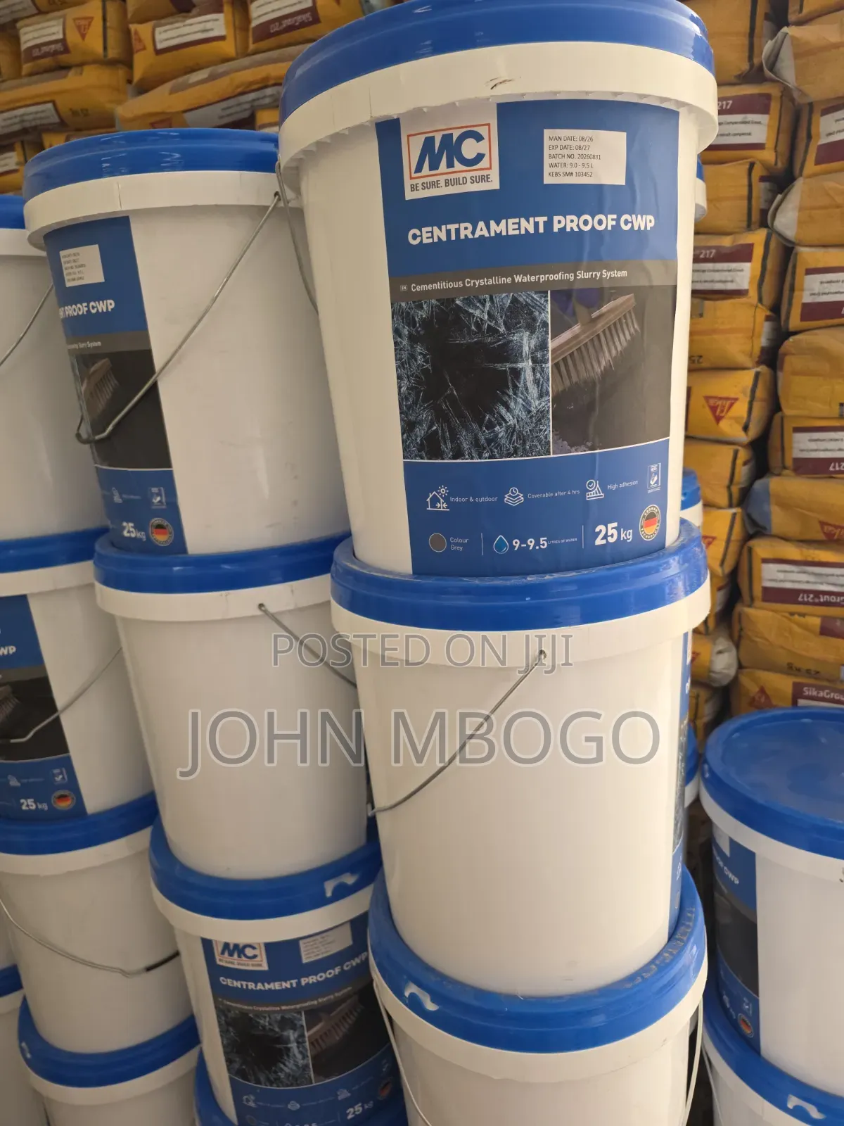 Concrete Waterproof - Centrament Proof CWP