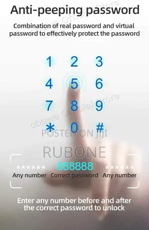 Electronic WiFi Smart APP Password Door Lock Fingerprint IC CardKey