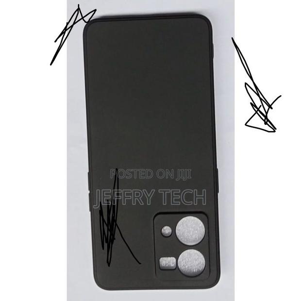 Oppo Reno 7 Silicon Back Cover Case - Black - thumbnail 2