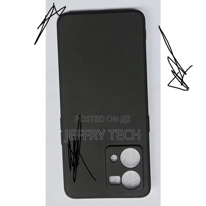 Oppo Reno 7 Silicon Back Cover Case - Black