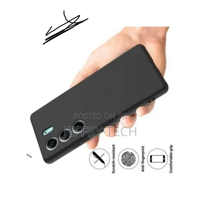 Tecno Camon 40 4g/5g Minimalist Design Matte Black Silicone Back Case