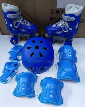 Quad Skate Shoes Kids Roller Skates 31-42 Pink Blue Red - VEE