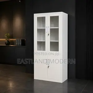 Office Steel Filing Cabinet With Glass Doors