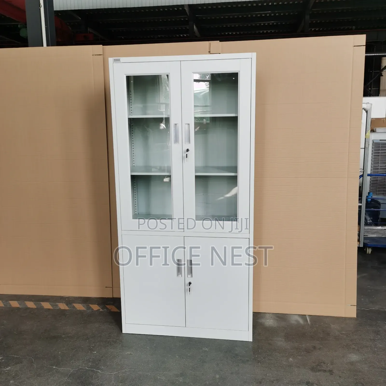 Office Steel Filing Cabinet With Glass Doors
