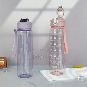900ML Large Sports Water Bottle Leak Proof Gym Travel Bottle - Hk