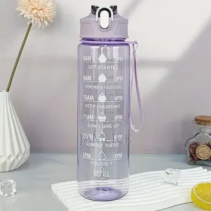 900ML Large Sports Water Bottle Leak Proof Gym Travel Bottle - Hk