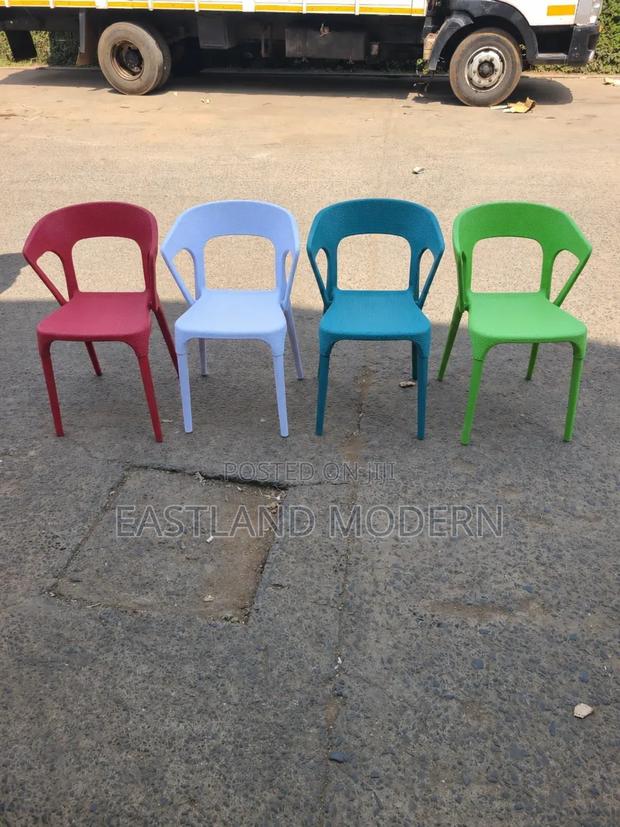 Durable Stackable Plastic Chairs for Home, Office Outdoor Use - thumbnail 2