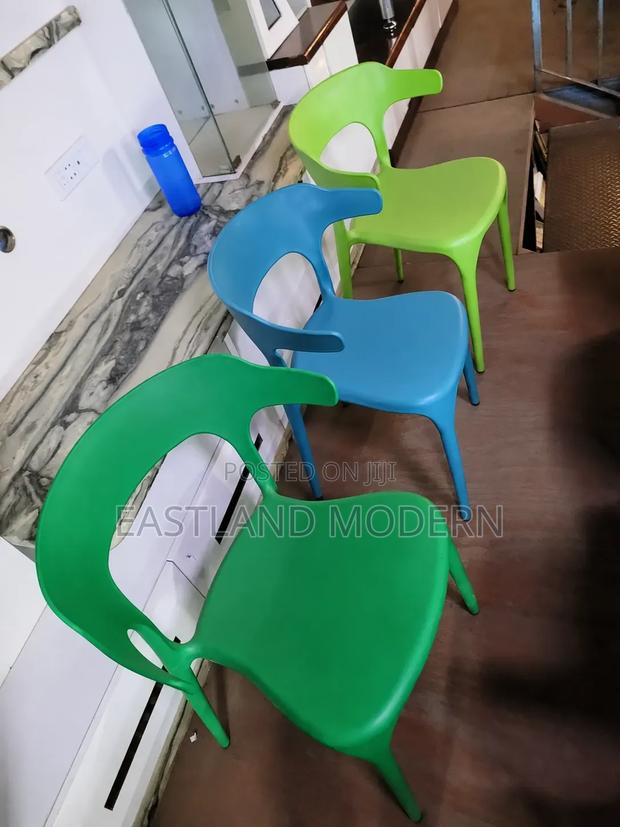 Durable Stackable Plastic Chairs for Home, Office Outdoor Use - thumbnail 4