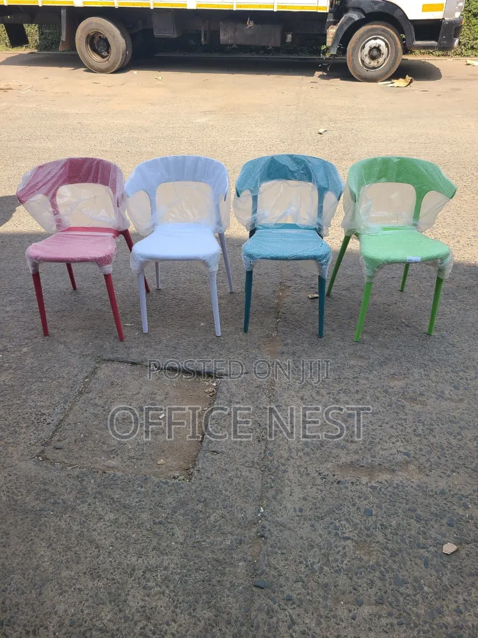 Durable Stackable Plastic Chairs for Home, Office Outdoor Use