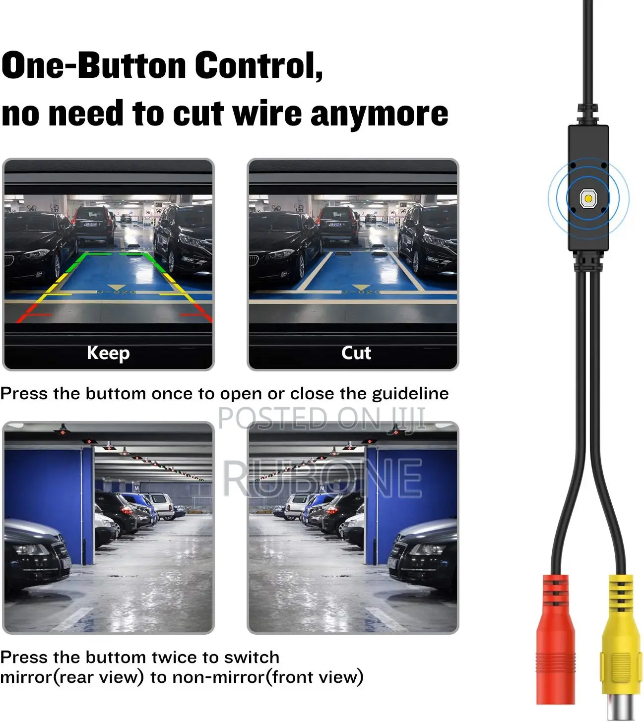 Backup Camera, Esky 170 Degree Wide Angle 8 LED