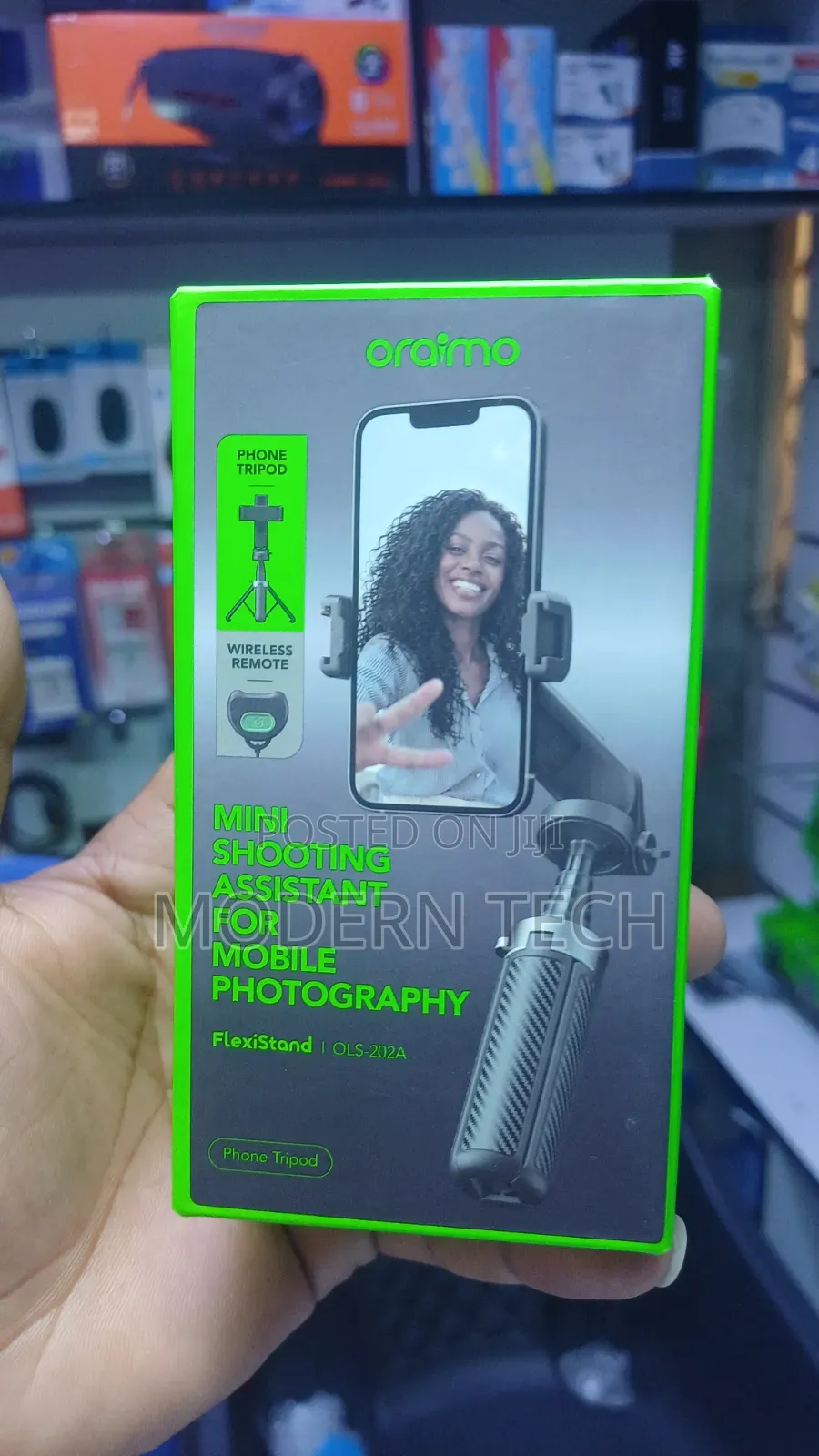 Oraimo Flexible Phone Tripod With LED Light Bluetooth Control