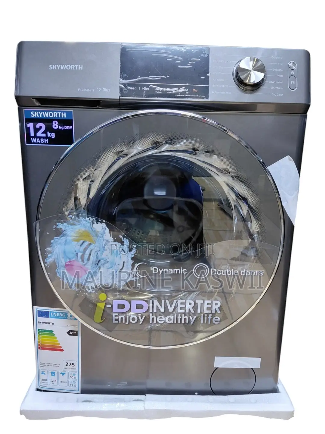 Skyworth 12/8kg Automatic Wash Spin