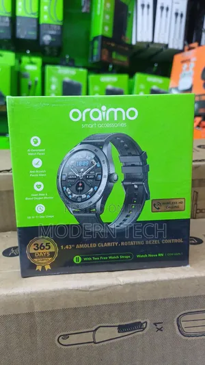 Oraimo Watch Nova RN 1.43'' Amoled Rotating Bezel Control Watch