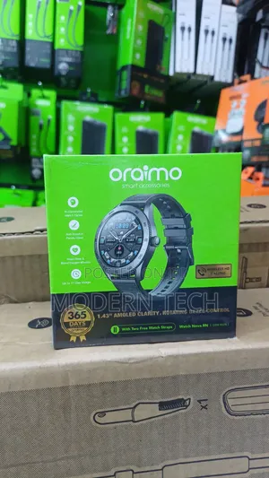 Oraimo Nova RN Smart Watch 1.43" AMOLED Display + Rotating Bezel