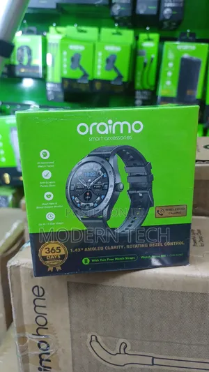 Oraimo Nova RN Smart Watch 1.43" AMOLED Display + Rotating Bezel