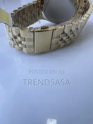 Michael Kors Yellow Gold Green Dial Roman Watch