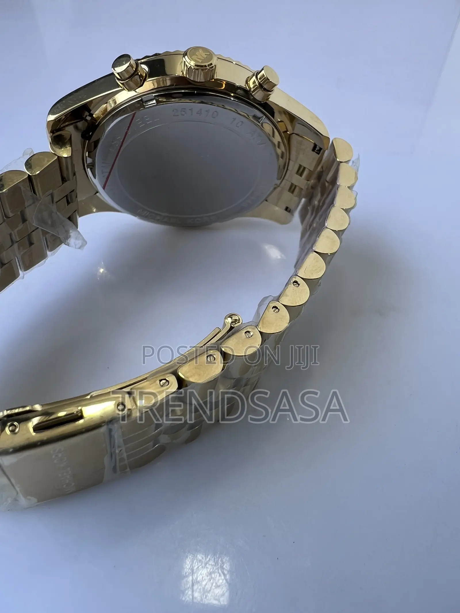 Michael Kors Yellow Gold Green Dial Roman Watch